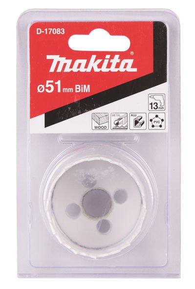 Urbšanas kronis Makita D-17083 HSS Bi-Metall Drilling Crown 51mm
