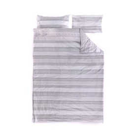 Комплект постельного белья Domoletti H7125, серый, 200x220 cm