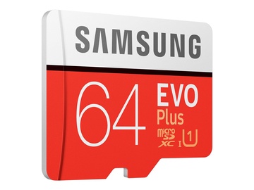 Atmiņas karte Samsung MICRO SDXC C10 EVO+, 64 GB
