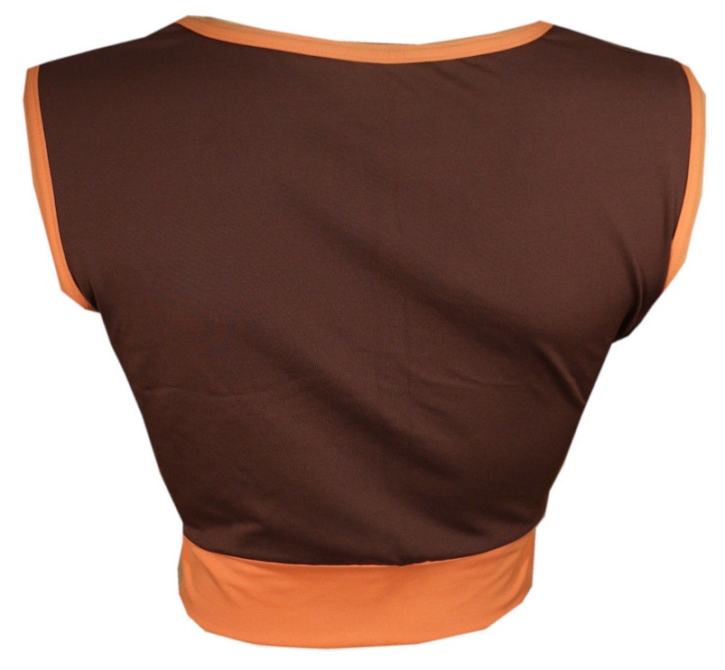 Майка без рукавов, женские Bars, коричневый/oранжевый, XL