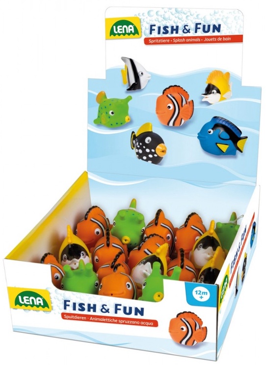 Водная игрушка Lena Fish & Fun 65521, многоцветный, 18 шт.