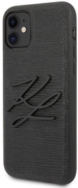 Karl Lagerfeld Lizard Back Case For Apple iPhone 11 Black