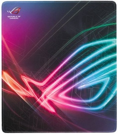 Коврик для мыши Asus ROG Strix Edge, 40 см x 45 см x 0.2 см, синий/черный/розовый