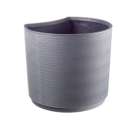Puķu pods Teraplast URBAN LARGE D56 H54 ANTRACITE, pelēka, Ø 560 mm