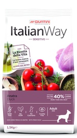 Сухой корм для собак Italian Way Sensitive Mini Adult, мясо утки, 1.5 кг