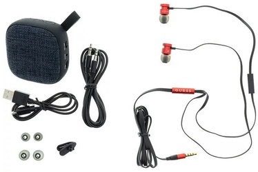 Belaidė kolonėlė Guess Bluetooth Speaker System + Headsets Red, 3 W