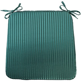 Home4you Chair Pad Silk Stripe 39x39cm Green