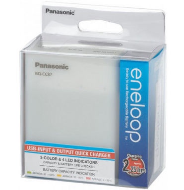 Elementu lādētājs Panasonic Eneloop BQ-CC87USB Charger/Powebank + 4 x AA 1900mAh