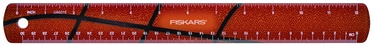 Lineāls Fiskars 1023918, 30 cm, plastmasa, melna/oranža