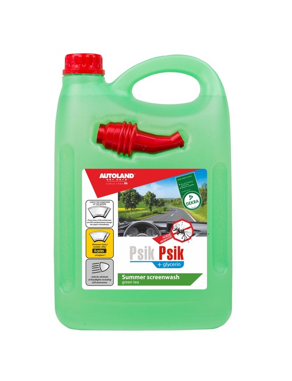 Стеклоомывающая жидкость Autoland Psik Summer Screenwash Green Tea 4L