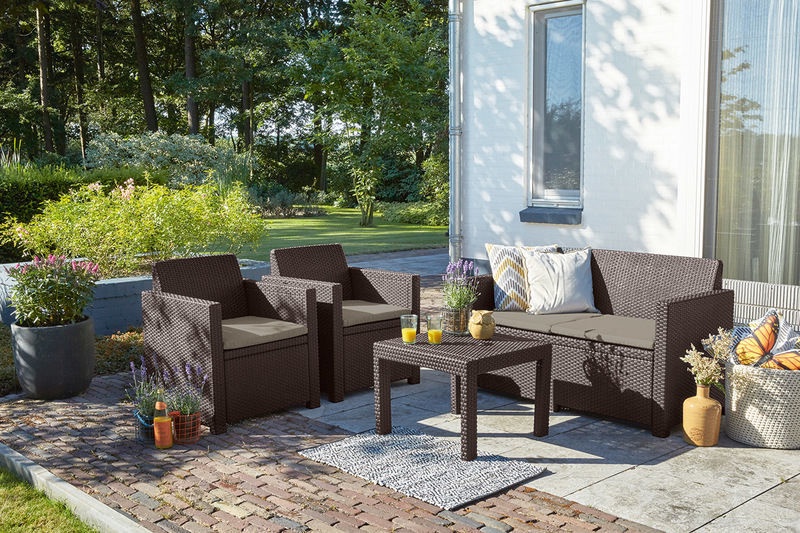 keter 4 seater lounge set