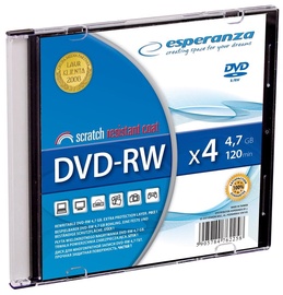 Esperanza 1013 DVD-RW 4x 4.7GB Slim Jewel Case 200pcs