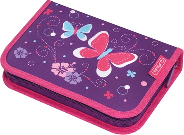 Pencil Case 31 Pieces Purple Butterfly
