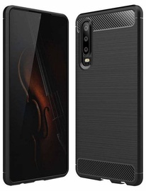 Hurtel Carbon Back Case For Huawei P30 Black