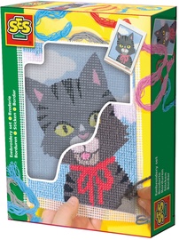 SES Creative Children's Embroidery Cat 00865