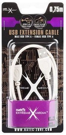 Natec Cable USB to USB White 0.75m