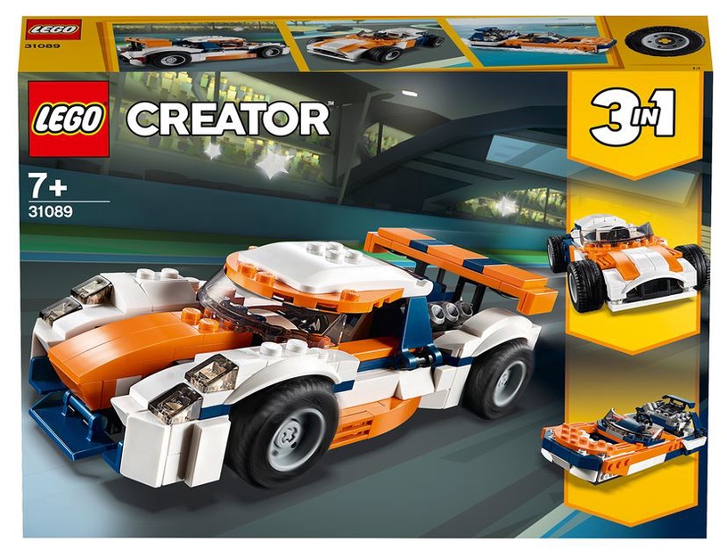 Konstruktor LEGO® Creator Päikeseloojangu-võidusõiduauto 31089, 221 tk