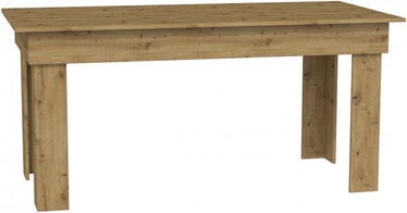 Valgomojo stalas Top E Shop Madras Artisan, ąžuolo, 160 cm x 80 cm x 75 cm
