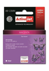 Printerikassett ActiveJet ACJ AB-123MN Brother LC123M, punane/roosa