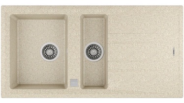 Кухонная раковина Teka Stone 60 B-TG Sand Beige, камень, 510 мм x 1000 мм x 200 мм