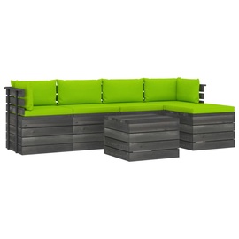 Āra mēbeļu komplekts VLX Garden Pallet Loungу 3061874, zaļa, 1-4 sēdvietas