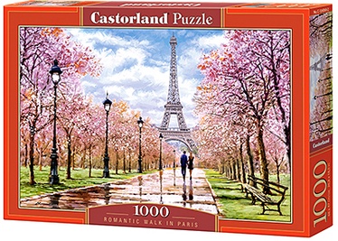 Puzle Castorland Romantic Walk In Paris C-104369, 68 cm x 47 cm