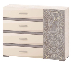 DaVita Freska 66.33 Chest Of Drawers Kena/White Sand/Gray