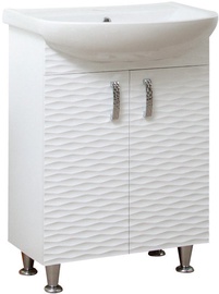 Sanservis 3D-70 Cabinet with Basin Nati-70 White 70x80x46cm