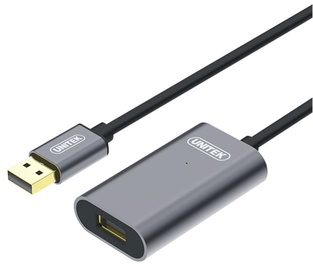 Laidas Unitek USB / USB USB 2.0 A male, USB 2.0 A female, 5 m, juoda