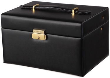 Songmics Jewelry Box Black 22.5x17x13.5cm