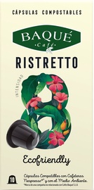 Cafe Baque Ristretto komposteeritavad kohvikapslid, 10 kapslit