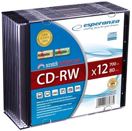 Esperanza 2070 CD-RW 12x 700MB Slim Jewel Case 10pcs