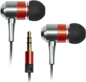 Ausinės Vakoss Metal Stereo Earphones Red