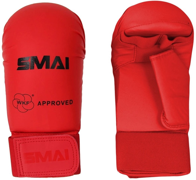 Боксерские перчатки SMAI Thumb Karate, красный, M