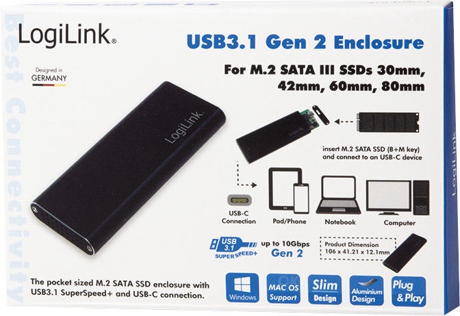 HDD/SSD korpuss Logilink UA0314
