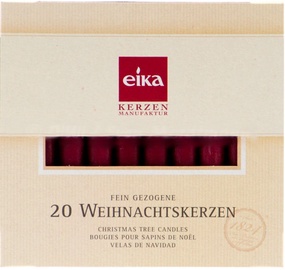 Eika Christmas Tree Candles Bordo 20pcs