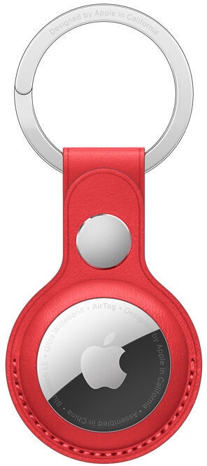 AirTag piekariņš Apple Leather Key Ring Red