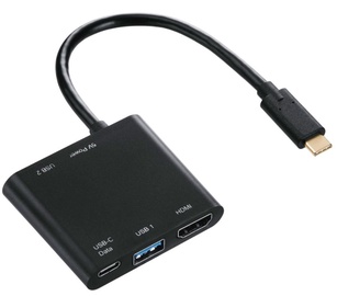 Hama Adapter 2x USB 3.1 HDMI/ USB-C Black