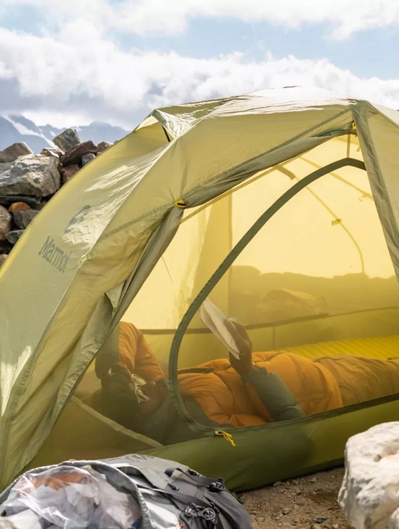 Divvietīga telts Marmot Tungsten UL 2P 37810, zaļa