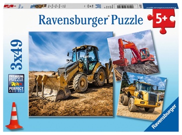 Puzle Ravensburger Digger At Work 05032, 3x49 gab.