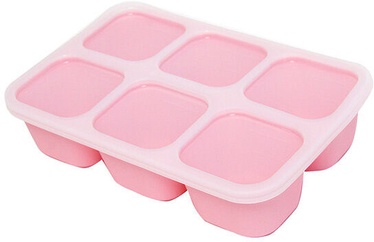 Pārtikas uzglabāšanas konteiners Marcus & Marcus Food Cube Tray Pokey, 0 mēn., silikons, rozā