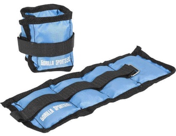 Gorilla Sports Wrist/Ankle Weights 2x0.5kg Blue