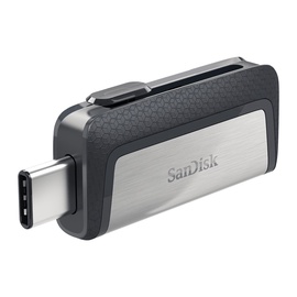 USB zibatmiņa SanDisk Ultra Dual, metāliska, 64 GB