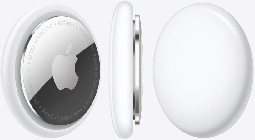 AirTag трекер предметов Apple, белый, 4 шт.