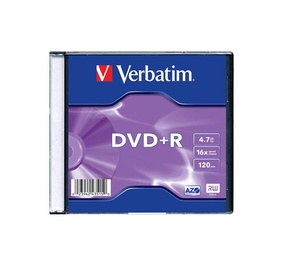 Kompaktinis diskas DVD+R Verbatim, 4,7 GB