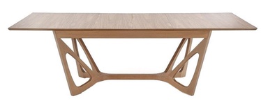 Обеденный стол c удлинением Halmar Wenanty, ореховый, 2400 мм x 1000 мм x 770 мм