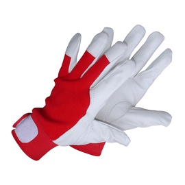 Pašiltintos odinės pirštinės su lipduku NL-3058W, 11 dydis