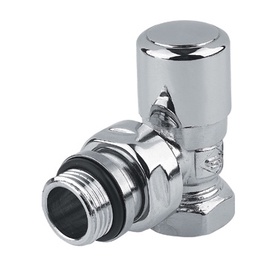 Ventīlis Carlo Poletti V140410CB Angle Lockshield Valve 1/2" x 1/2" Brush Chrome