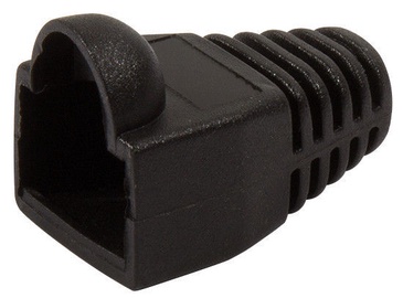 LogiLink Strain Relief Hoods For Modular Plugs x 100 Black
