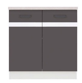 Apakšējais virtuves skapītis Black Red White Junona Line, balta, 800 mm x 470 mm x 852 mm